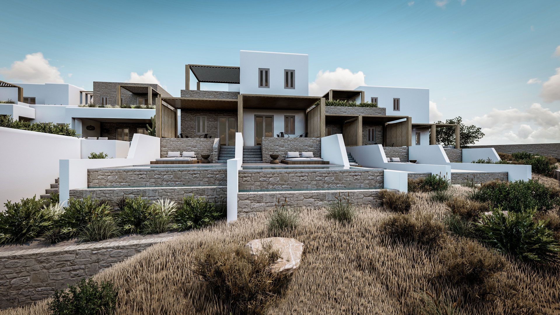 Μελέτη 4* Ξενοδοχείου, Καλαφάτης, Μύκονος