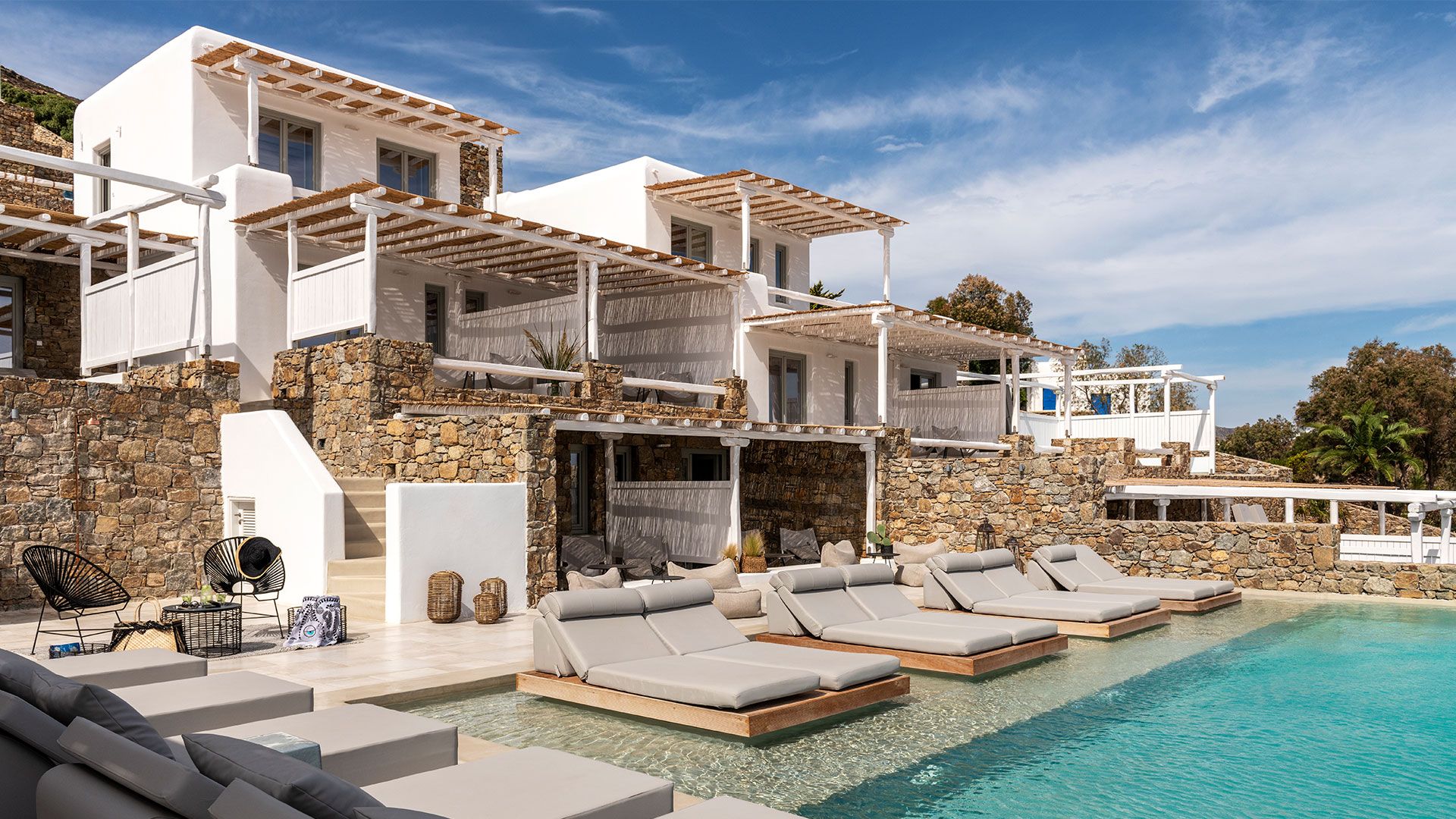 Μελέτη, Κατασκευή & Interior Design Boutique Ξενοδοχείου, Καλό Λιβάδι, Μύκονος