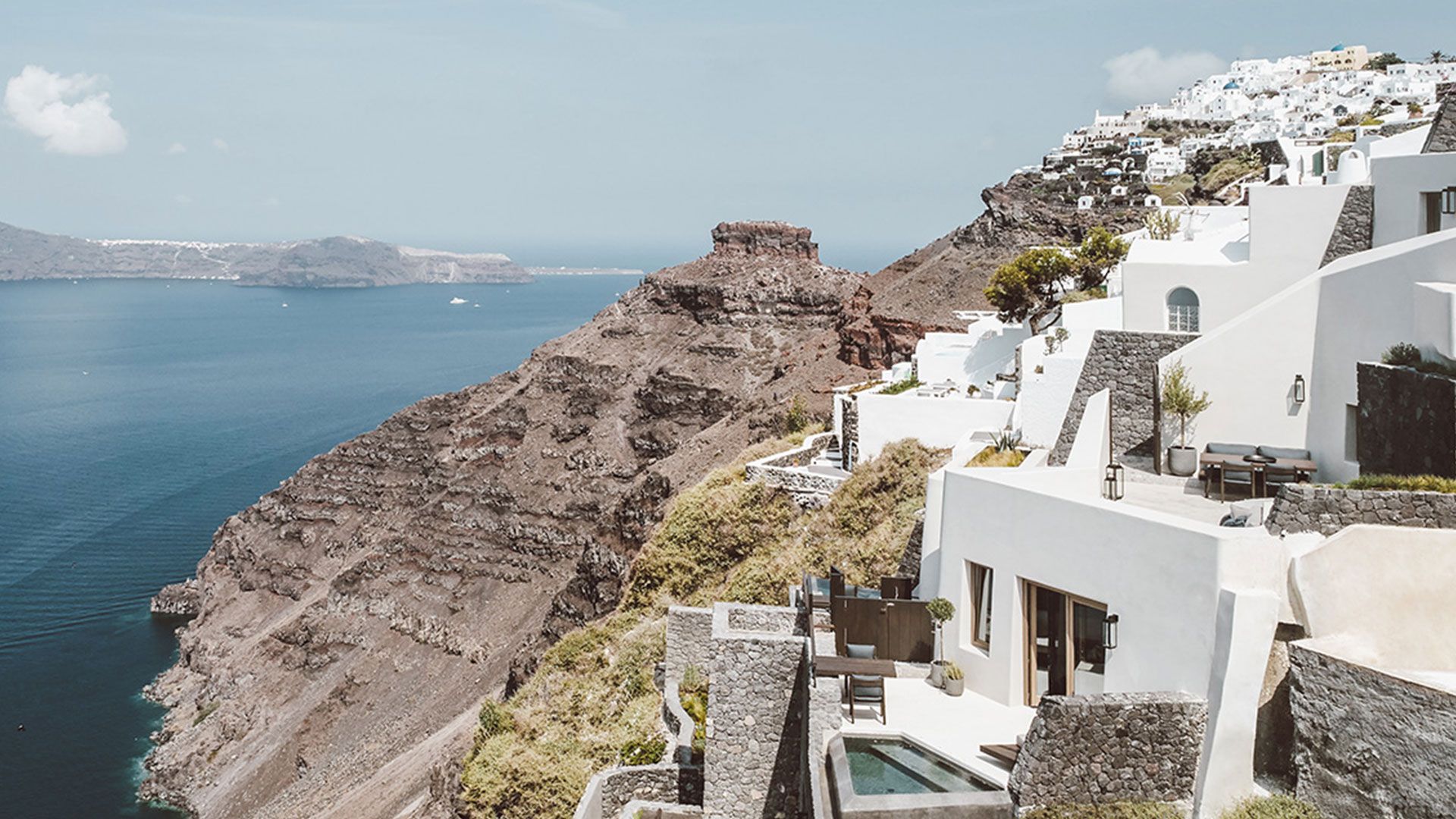 Κατασκευή 3 Πολυτελών Ιδιωτικών Βιλών, Ημεροβίγλι, Σαντορίνη